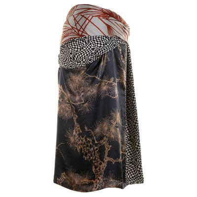 FW 2011 Dries Van Noten Runway Silk Knee-Length Skirt