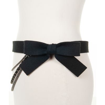 Fall - Winter 2002 Chanel Runway Multi-Strand Black Bow Belt
