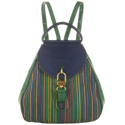 Delvaux Multicolor Toile de Cuire Lucifer Backpack