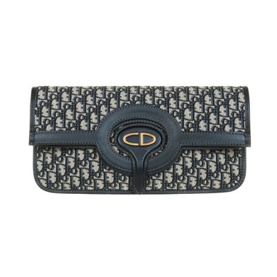 Christian Dior Oblique Fold-Over Clutch / Tote / Envelope