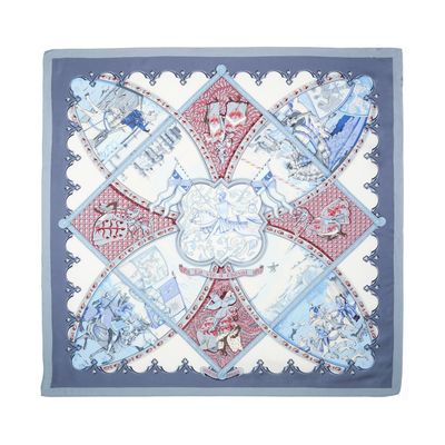 Hermès Carré 'La Vie a Cheval' by Laurence Borthoumieux