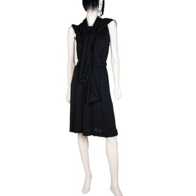 Chanel Black Silk Evening Dress