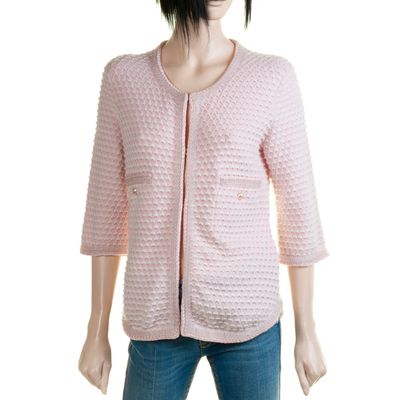 Chanel Pink Cashmere Cardigan