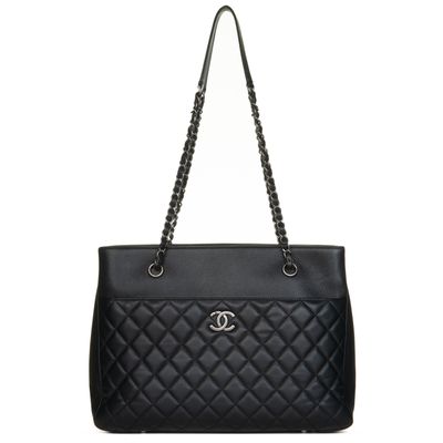Chanel Urban Companion Shopping Tote Quilted Caviar Large