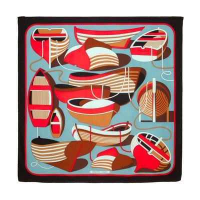 Hermès 'Thalassa' by Pierre Péron Cashmere Giant Square Shawl