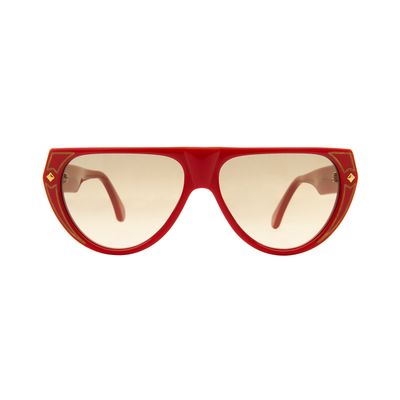 Rare MCM München A1 04 Red Aviator Sunglasses