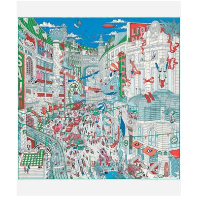 Hermès Carré 'Le Grand Prix du Faubourg' - Designed by Ugo Gattoni