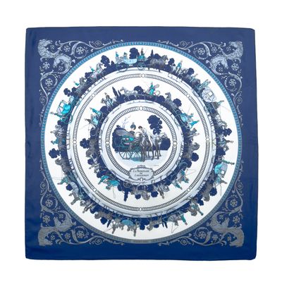 Hermès Carré 'La Promenade de Longchamps' - Designed by Philippe Ledoux