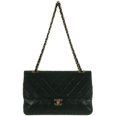 Chanel Black Medium Double Flap Shoulder Bag