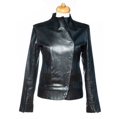 Costume Nationale Black Leather Jacket