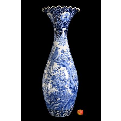A very large Japanese vase