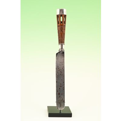 A Dutch beautifully carved palmwood knife.