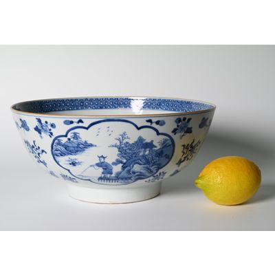 A large Chinese porcelain bowl