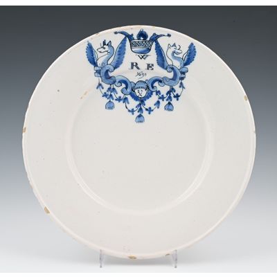 White Delft plate