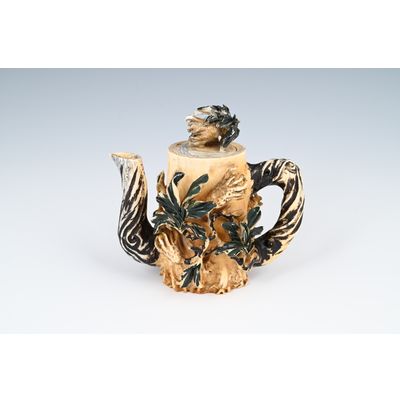 A Chinese mammoth ivory teapot.