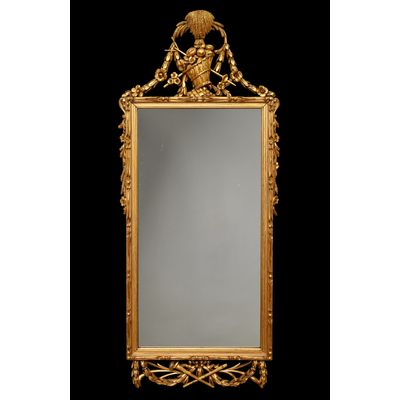 A Dutch gilded Louis Seize mirror