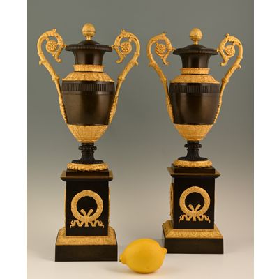 A pair of Empire Cassolettes