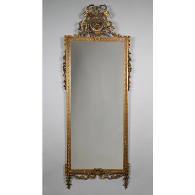 A Dutch gilded Louis Seize mirror