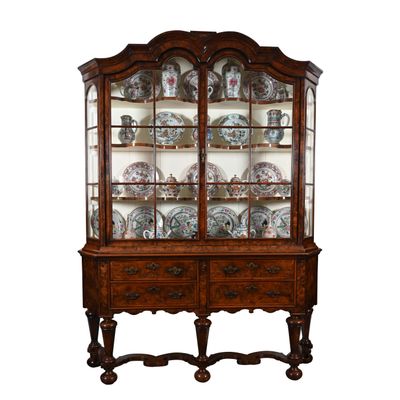 A rare Dutch small display cabinet