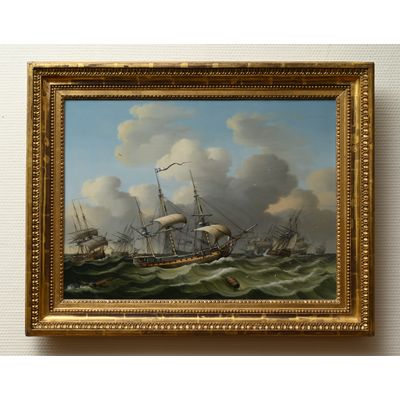 Sea view off the coast of Vlissingen