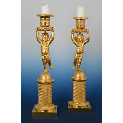 A pair of Empire Candle Sticks