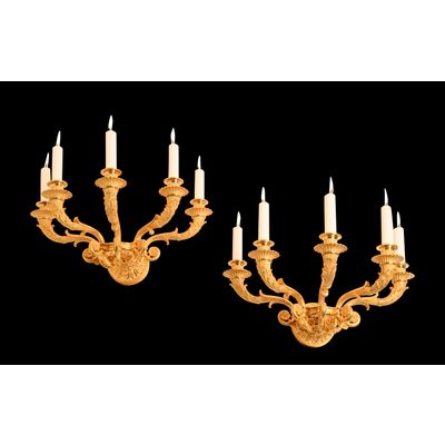 A pair of Empire wall sconces