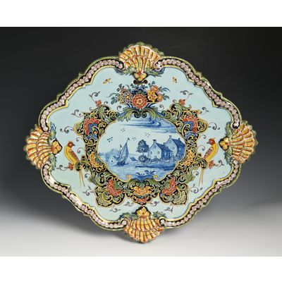Een delfts aardewerk plaquette