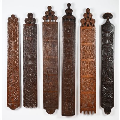 A collection Dutch Mangle Boards