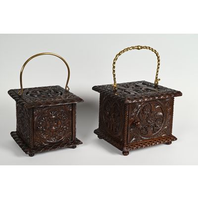 Een Hollandse eikenhouten stoof