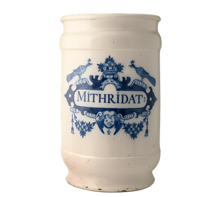 Een Delfts aardewerk apothekerspot