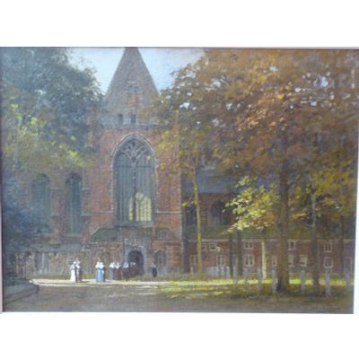 Grote kerkplein in Dordrecht