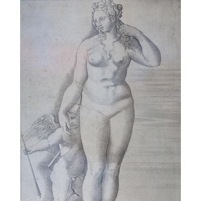 Gravure: Venus en Eros