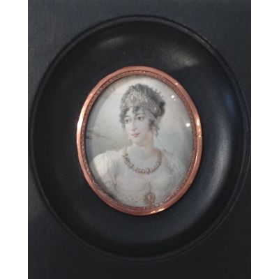 Portretminiatuur Caroline Bonaparte