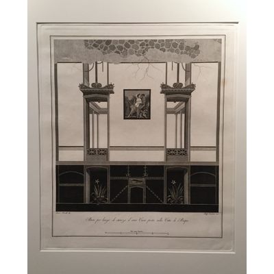 Kopergravure: fresco's in Pompeii