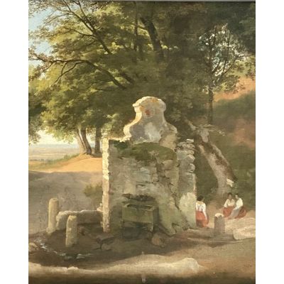 Gustaf Palm: A well near Ariccia