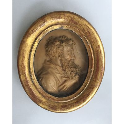 Profielportret in was van de apostel Paulus