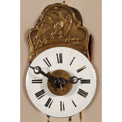 A miniature German Black Forest alarm so-called 'Sorg' wall timepiece, circa 1840