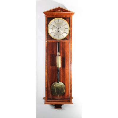 A good Austrian mahogany inlaid 'Dachluhr' regulator timepiece, circa 1840.