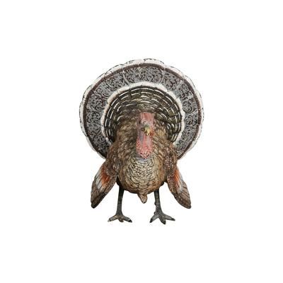 Very unusual, beautiful coloured cold painted Vienna bronze, signed Bergmann