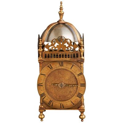 English 17th century lantern clock, circa 1640