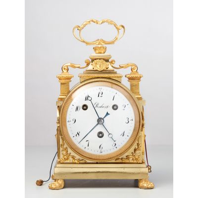 An imposing 8-day Swiss travelling clock, circa 1800