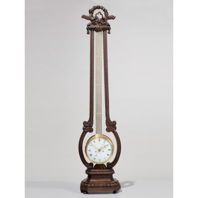 An important and exceptional large Oscillating Clock by A Janvier, circa 1780