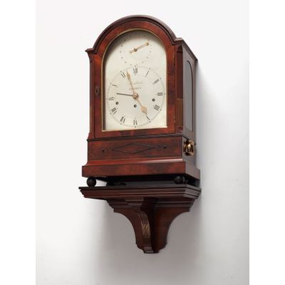 A fine mahogany London bracket clock by Brockbanks, circa 1830