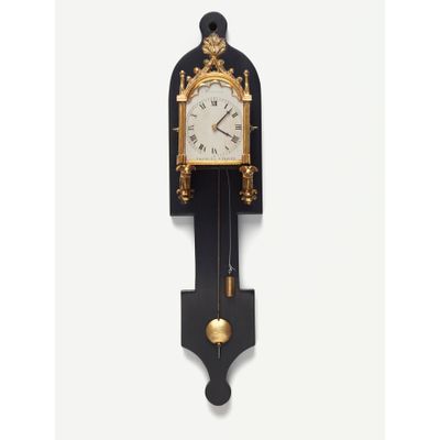 An unusual miniature Austrian ‘gothic revival’ wall clock, circa 1835