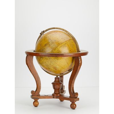 Library earth globe on original