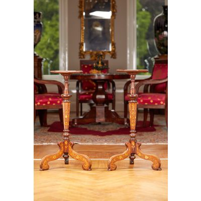 18th century tripod side tables
