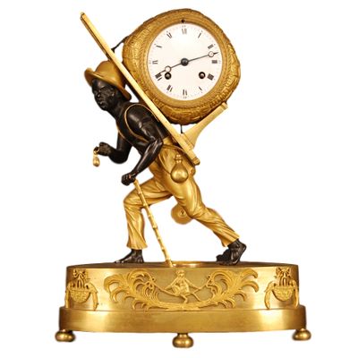 ABS-17 Pendule Directoire 'Le Portefaix' Au Bon Sauvage