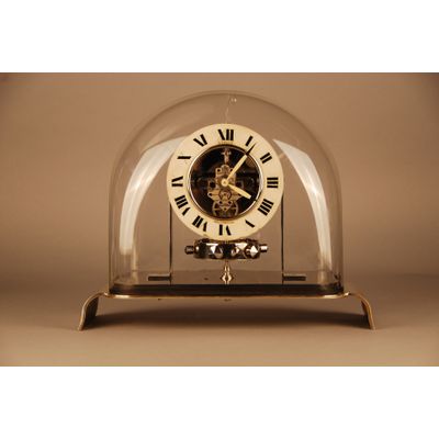 M167 Atmos clock PO1, skeleton dial and glass dome, Reutter nr. 3613, France ca. 1930.