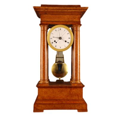 T08 Amboina wood 4 sides glazed Table regulator.