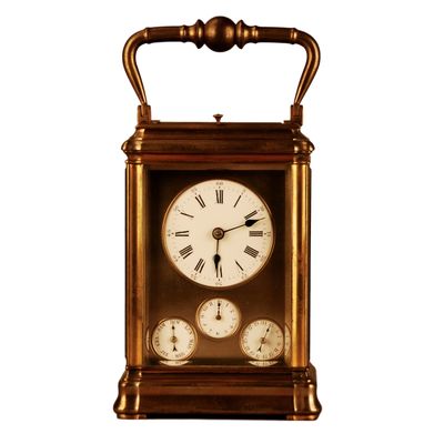 C02 Grande sonnerie multi dial travel alarm clock full calendar